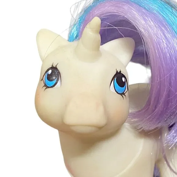 VTG Hasbro G1 My Little Pony Lot Of 2 Blue Belle & Baby Glory MLP Pastel Hair - Picture 13 of 14